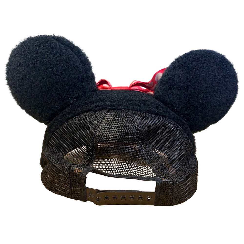 Vtg 1990s Disney‎ Minnie Mouse 3D Face Snapback Hat Mesh Trucker Made in USA Cap - Picture 4 of 12